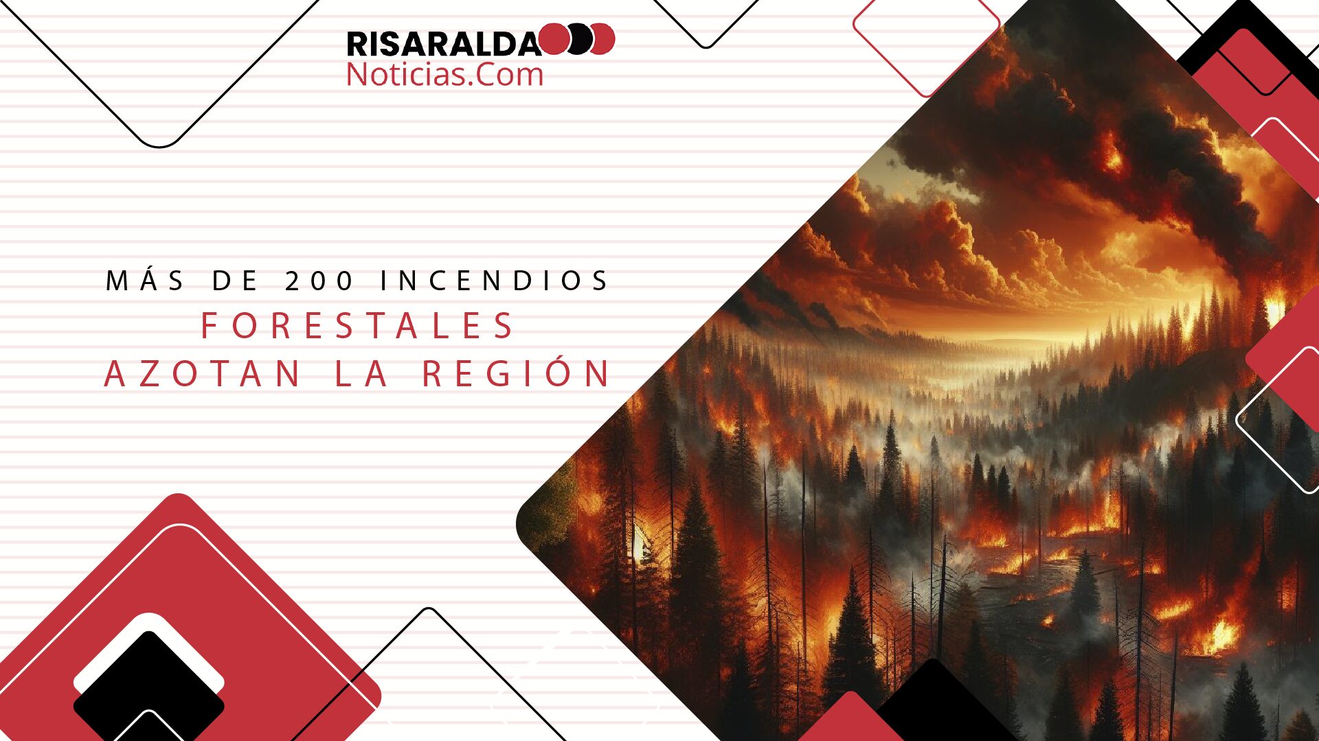 En este momento estás viendo Más de 200 incendios forestales azotan la región